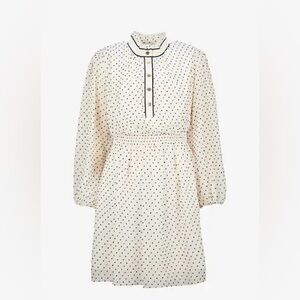SANDRO Rosalie Polka Dot Woven Dress